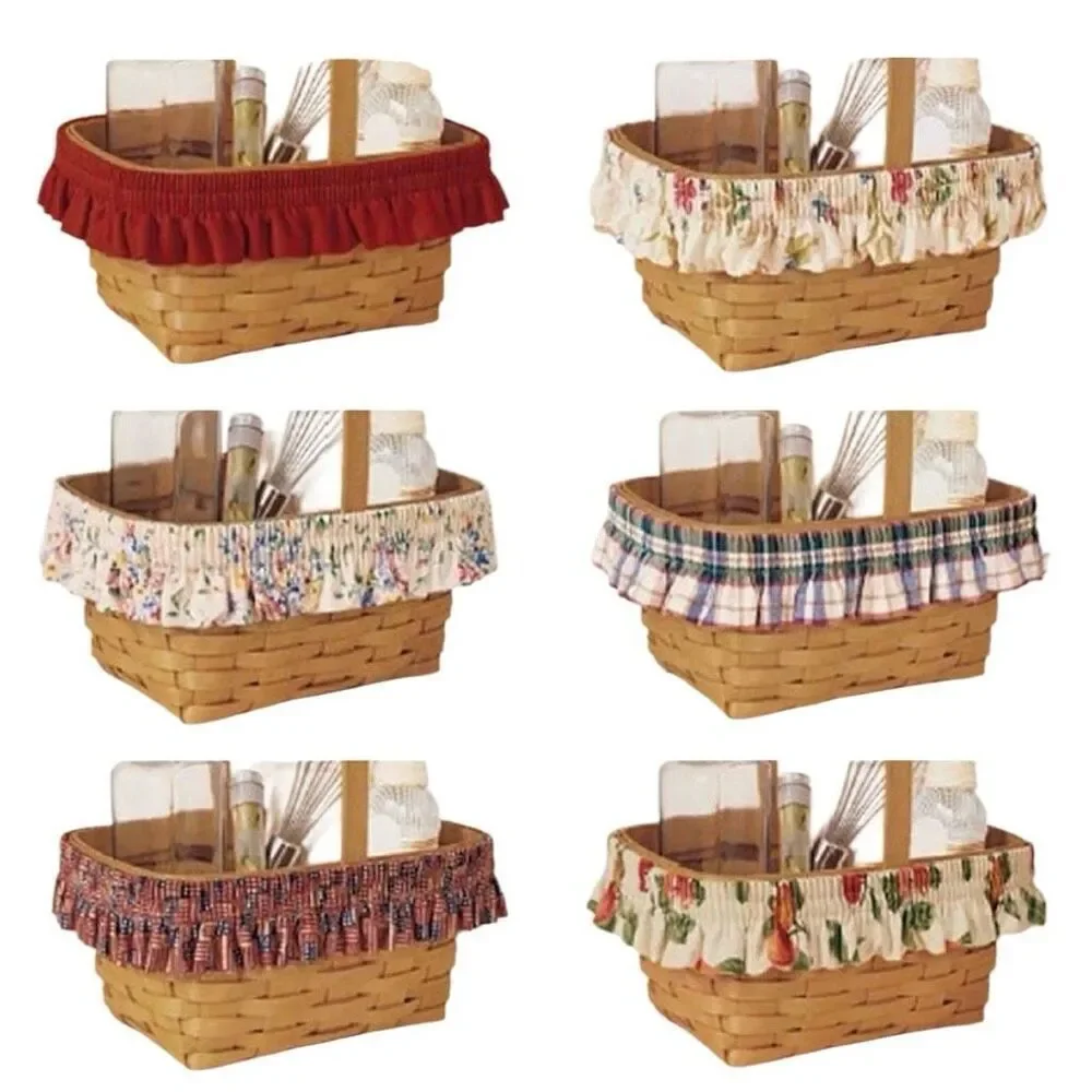 Longaberger Blueberry Plaid Large Garter Made in USA New